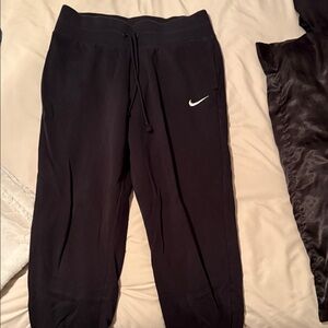 Nike Black Sweatpants with White Logo